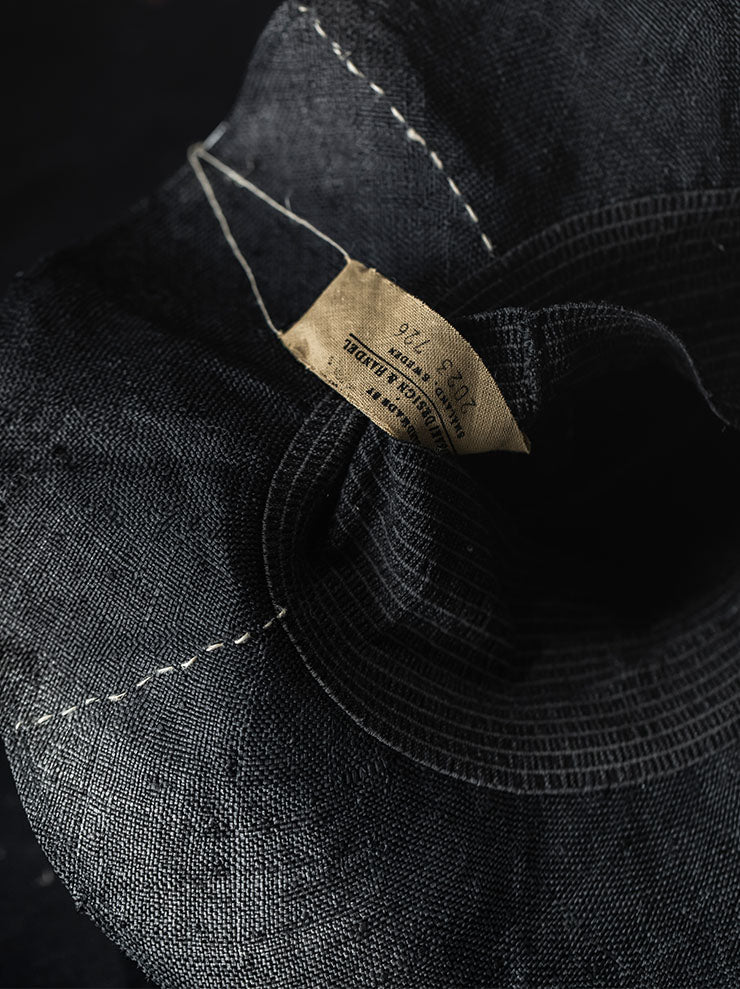HORISAKI<br>ONE OF A KIND COLLECTION ストローハット OOAK23 NO. 84 / BLACK