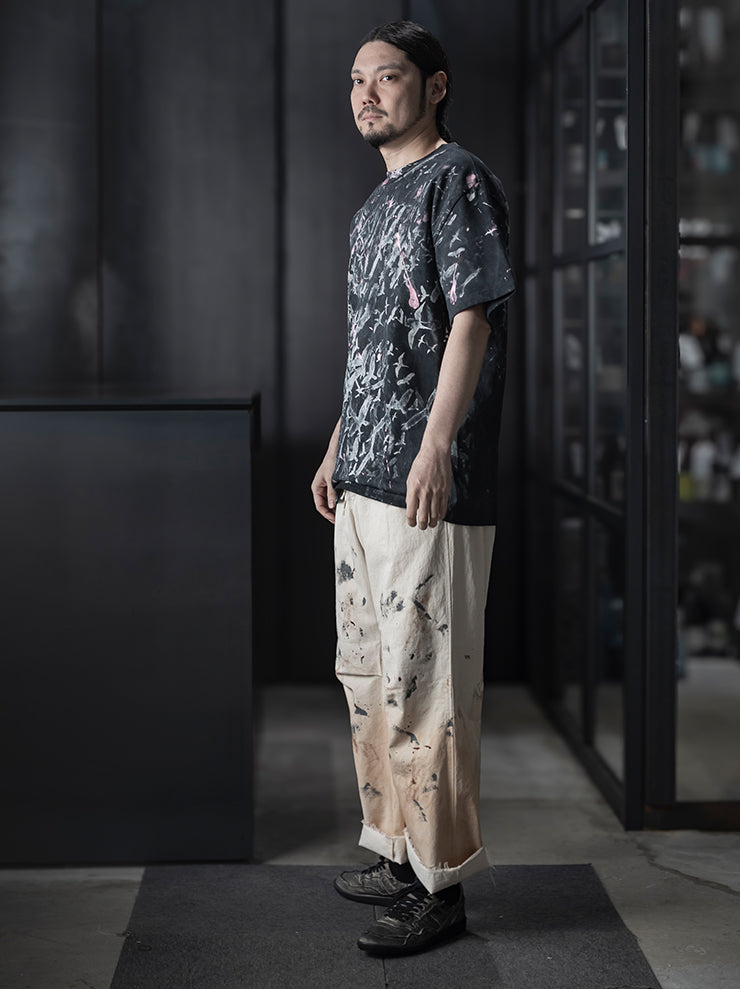 SIMEON FARRAR<br />UNISEX オーバーサイズTシャツ/ BLACK