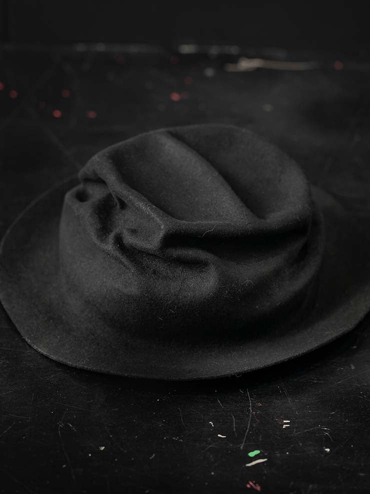 HORISAKI<br> Rabbit fur felt hat RHLBE005 / BLACK EB