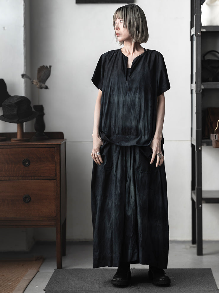 ATELIER SUPPAN<br> WOMENS Blue-green dye dress