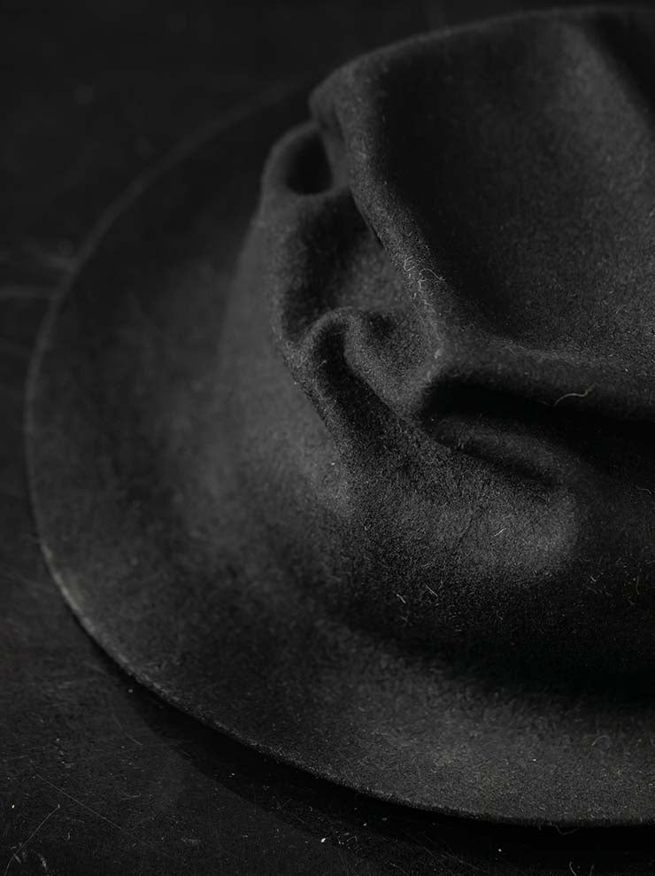 HORISAKI<br> Rabbit fur felt hat RHLBE005 / BLACK EB
