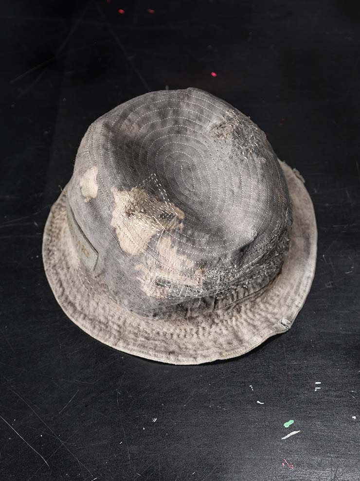 HORISAKI<br> ONE OF A KIND COLLECTION Linen Hat OOAK24 NO.108 / SUNBLEACHED
