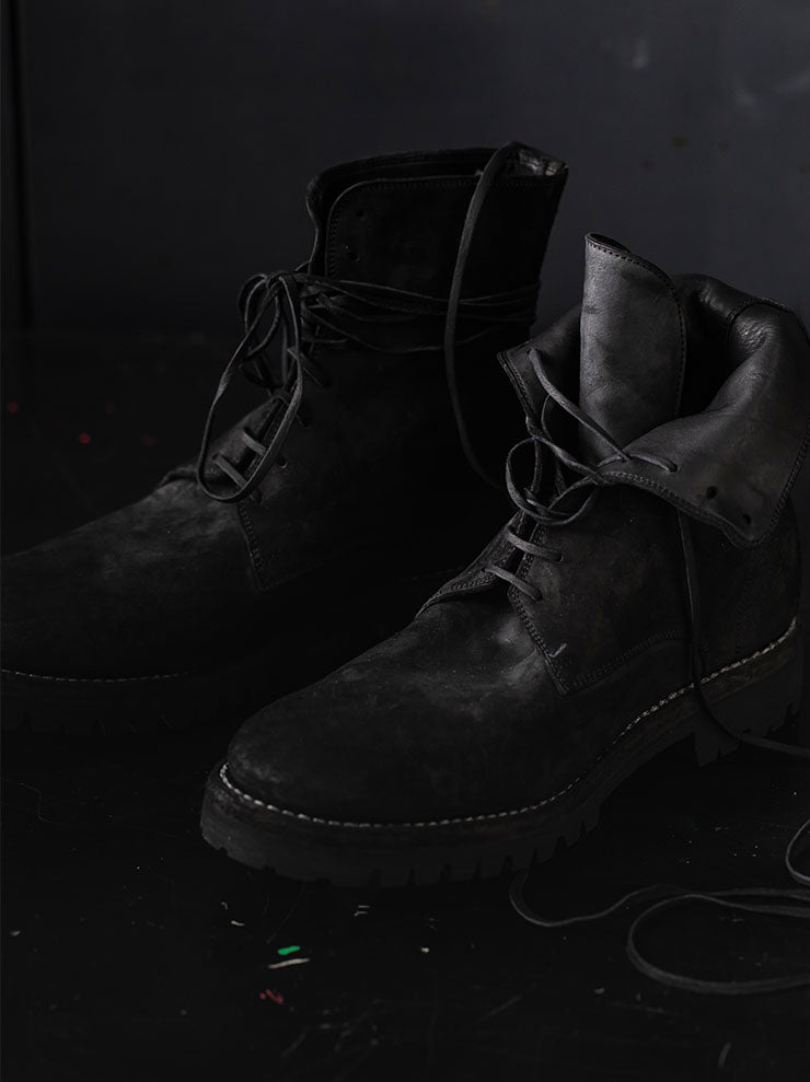 GUIDI<br>MENレースアップブーツ 795V BLKT / CORDOVAN