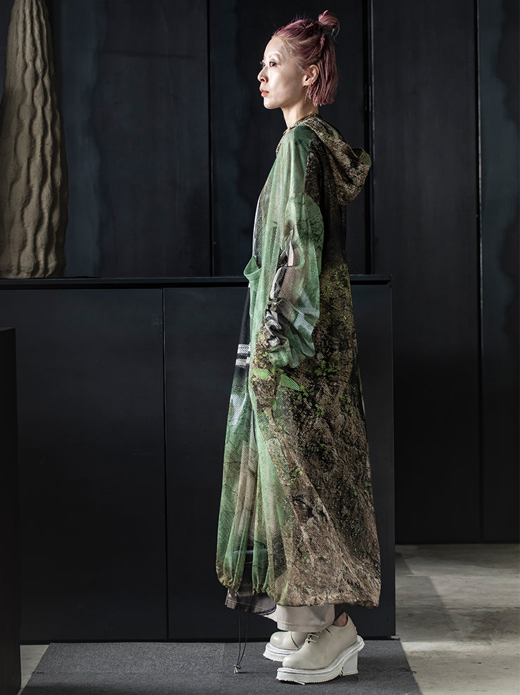 BARBARA BOLOGNA<br> WOMENS PRINTED MESH COAT