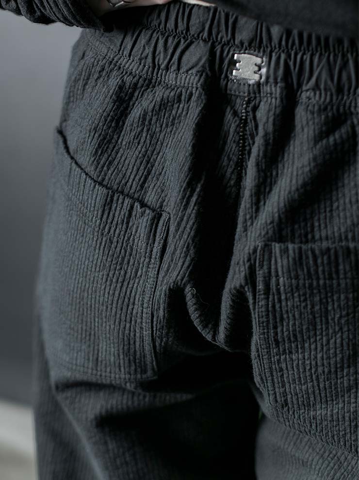 69 by ISAAC SELLAM <br>MENS Striped Cargo Trousers / NOIR