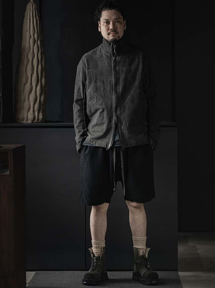 69 by ISAAC SELLAM<br>MENS ロークロッチショートパンツ / NOIR