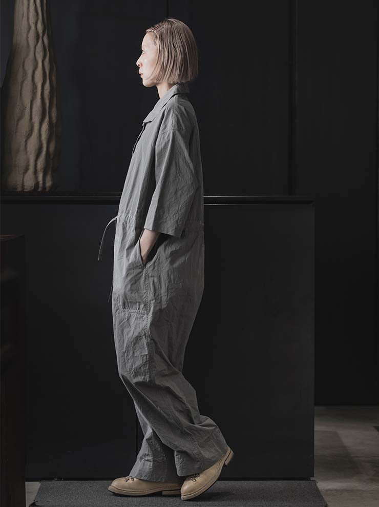 CASEY CASEY<br> WOMENS FABIANO JUMPSUIT / LIGHT GRAY