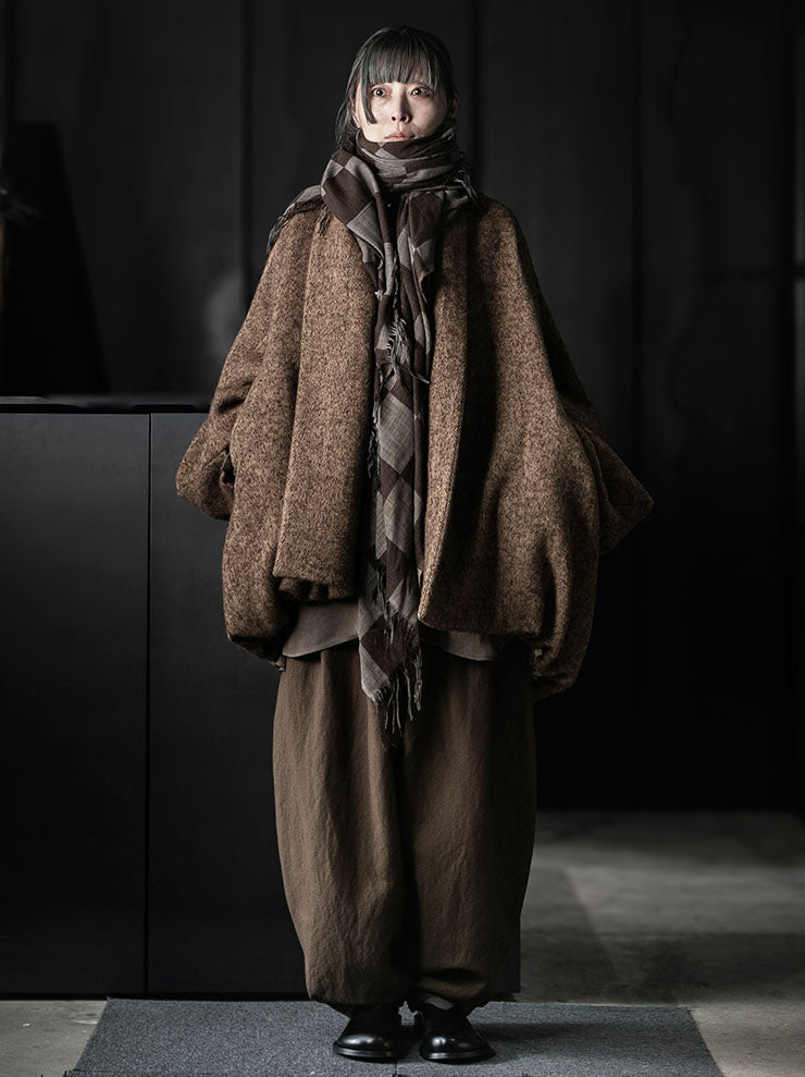 UMA WANG<br>SCARF / MUSTARD/ TAN