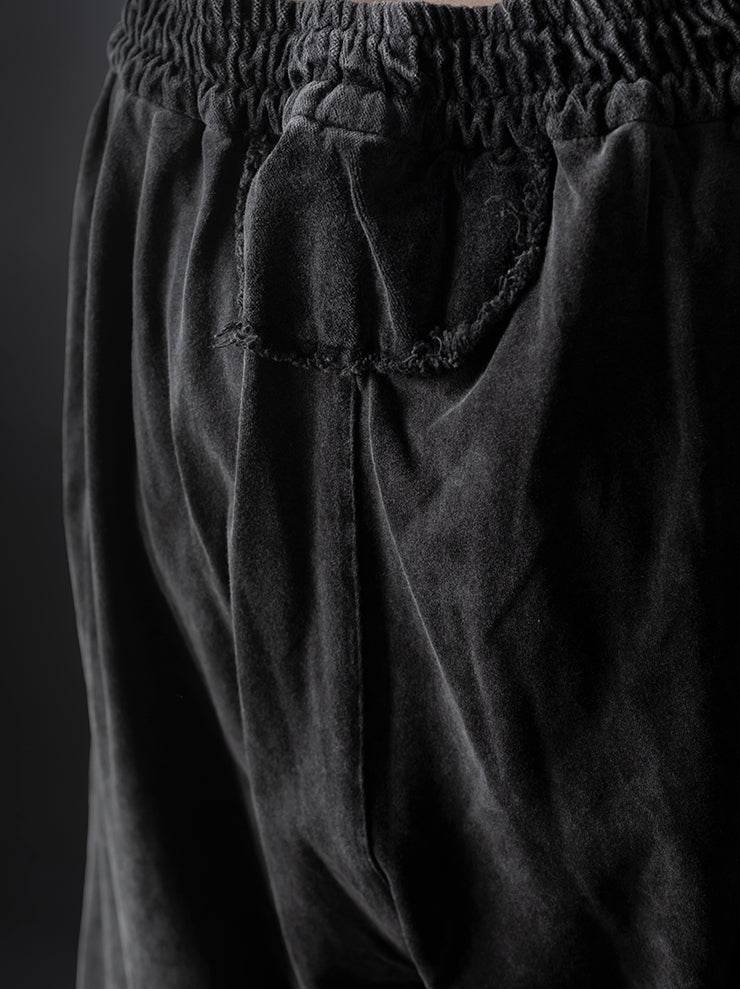 TOTUM<br> MENS Velvet Easy Pant / Washed Black
