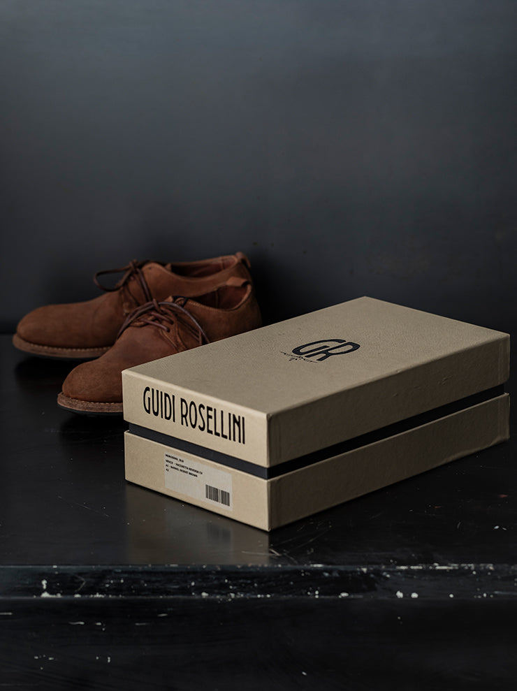GUIDI & ROSELLINI<br>MENS クラシックダービーシューズ MOROSINO_OLD AT / VACCHETTA REVERSE