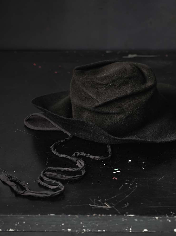 HORISAKI<br>ONE OF A KIND COLLECTION ラビットファーフェルトハット OOAK26 NO. 047 / VARIOUS