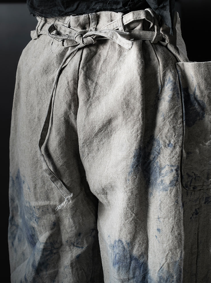 ATELIER SUPPAN<br>WOMENS TROUSERS with blue color stains / E26-43