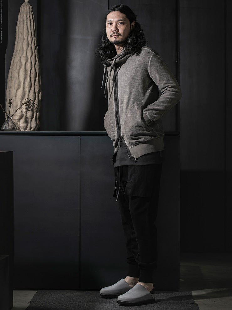 69 by ISAAC SELLAM<br>MENS ロークロッチガセットポケットパンツ /  NOIR