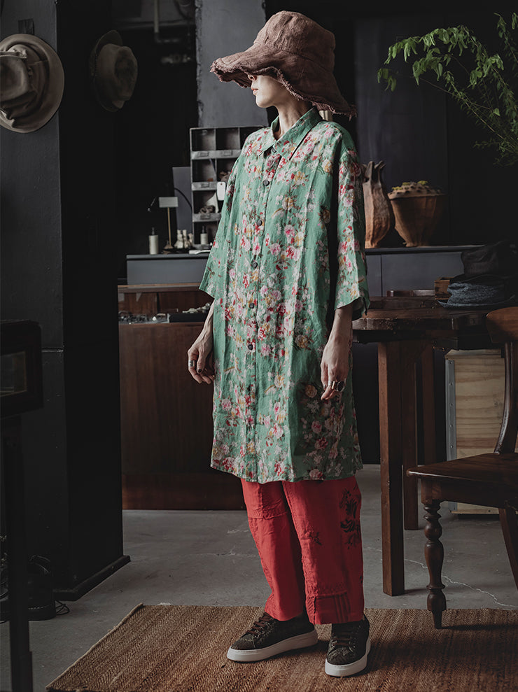 By Walid<br> WOMENS JUAN TROUSERS / CARMINE
