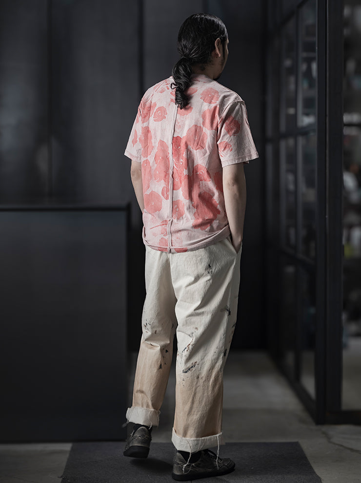 SIMEON FARRAR<br />UNISEX オーバーサイズTシャツ/ FADED BONE