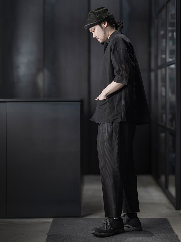 individual sentiments<br />UNISEX ボーリングシャツ / BLACK