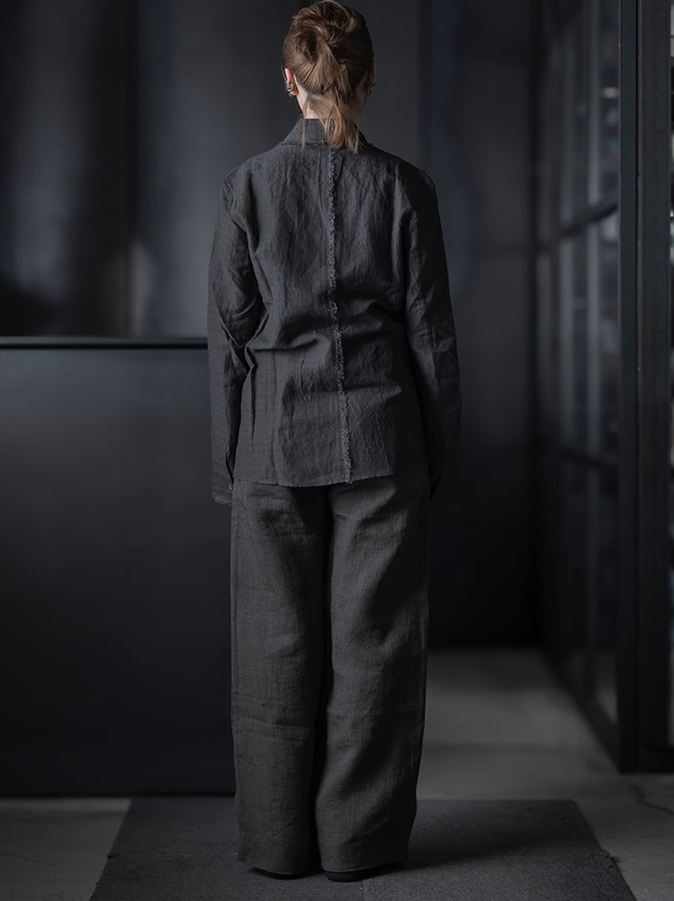 K'ANG<br>UNISEX EXTRA LARGE FIT TROUSERS / DARK GREY
