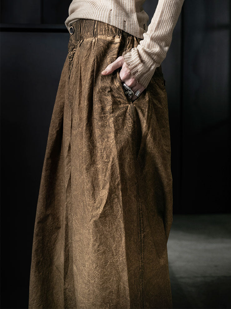 UMA WANG<br>WOMENS POETIC PANTS / MUSTARD