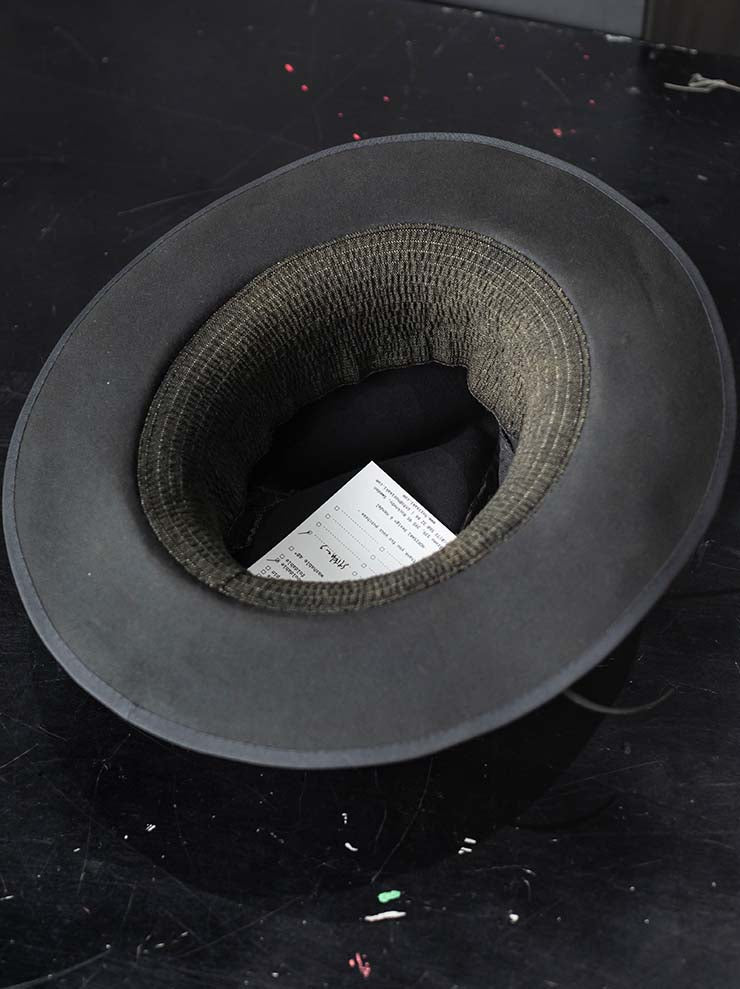 HORISAKI<br>ONE OF A KIND COLLECTION ビーバーファーフェルトハット OOAK24 NO.104 / GREY