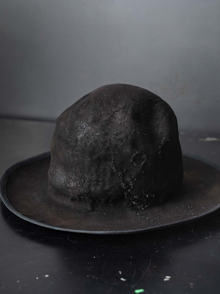 HORISAKI<br>ONE OF A KIND COLLECTION ビーバーファーフェルトハット OOAK24 NO.103 / BLACK