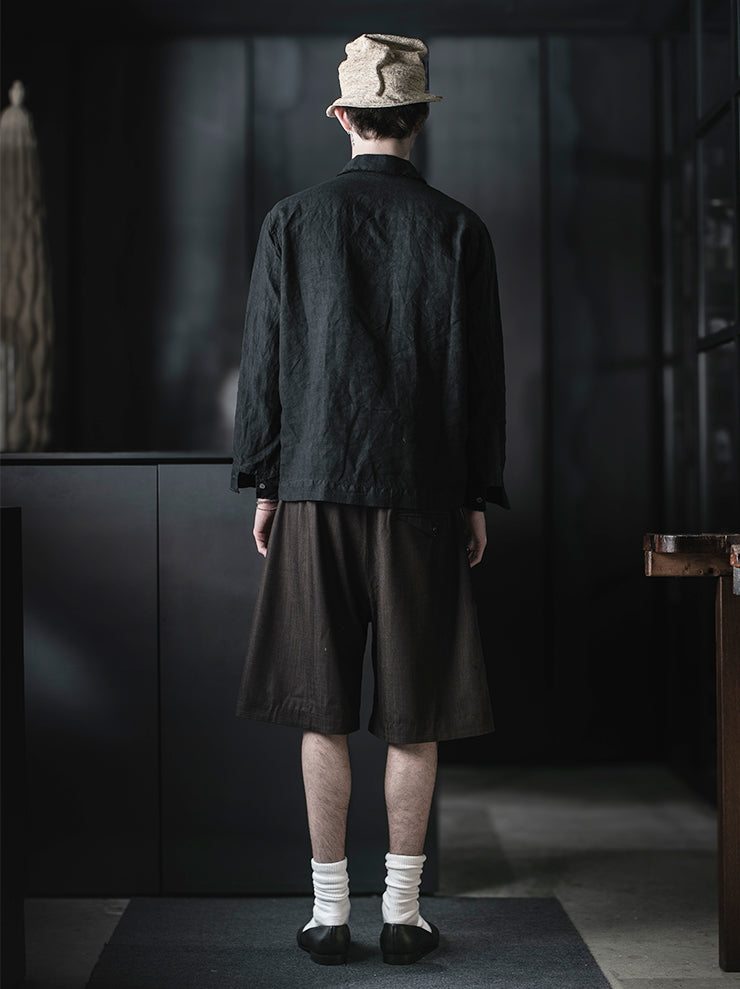 MONAD<br>Bray Shirt / Handdyed Grey