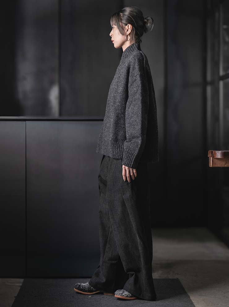 WRIGHT + DOYLE<br>UNISEX プルオーバーニット / CHARCOAL