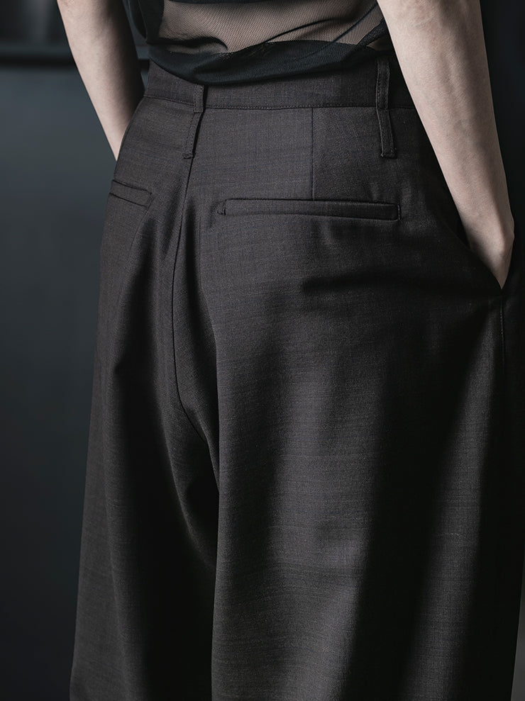 WRIGHT + DOYLE<br>UNISEX LEEDEN TROUSERS / CACAO CHECK