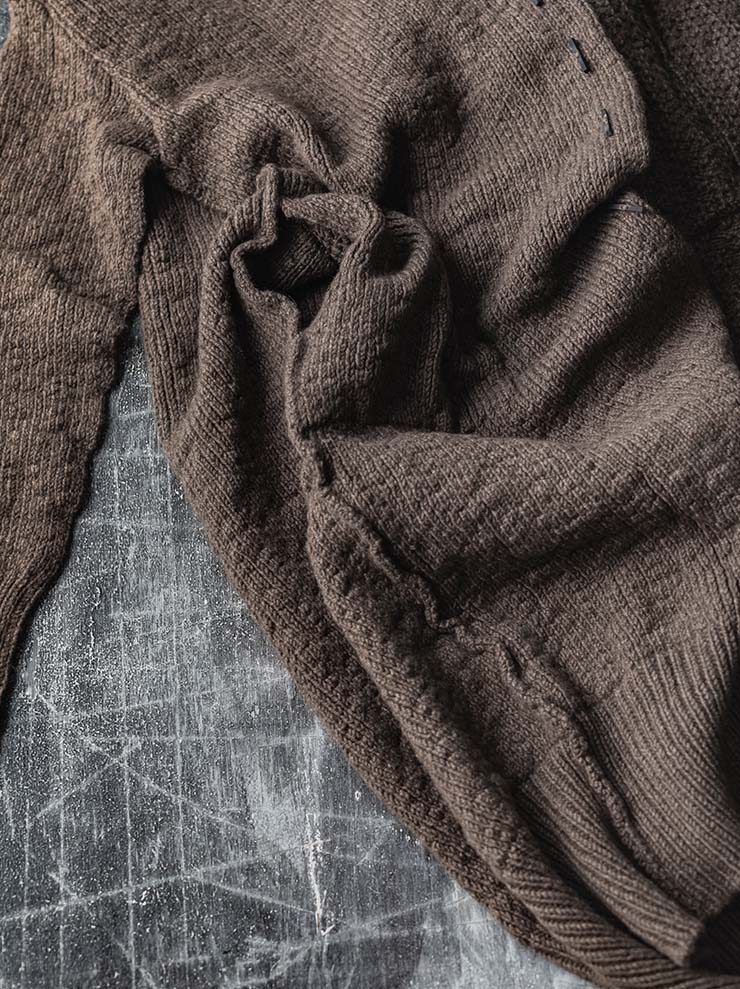 DANIEL ANDRESEN<br> Long button cardigan coat NORRIS / PRALINE