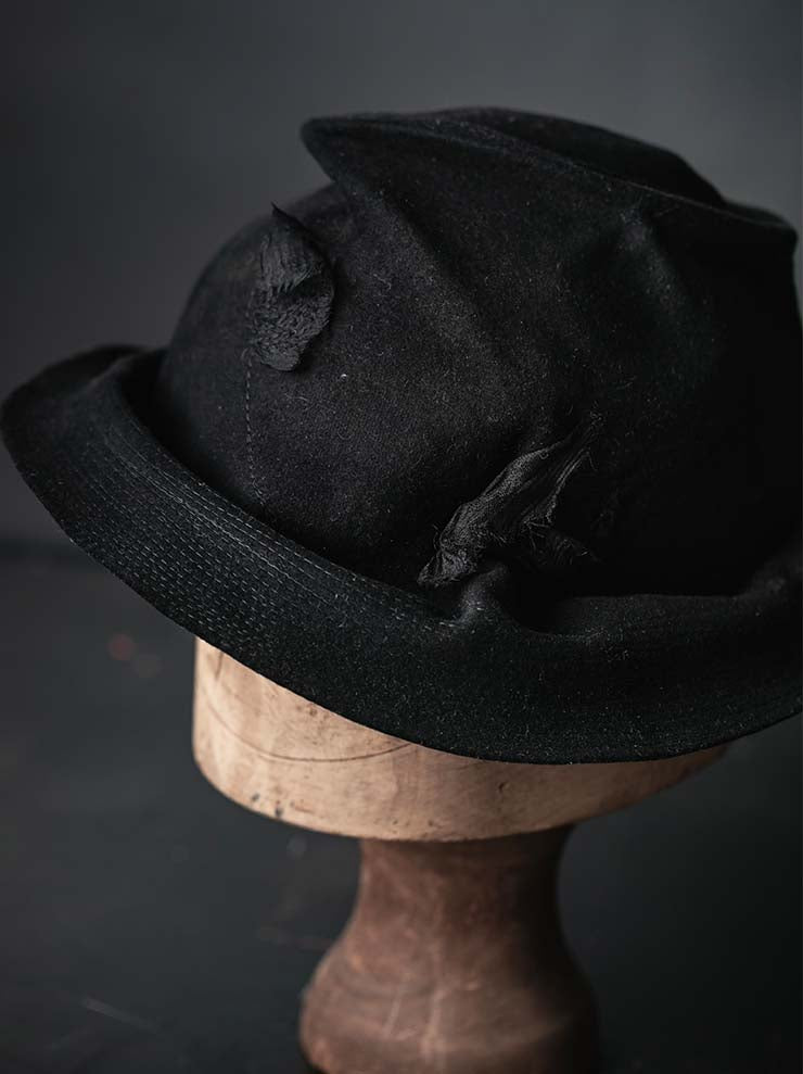 HORISAKI<br>ONE OF A KIND COLLECTION ラビットファーフェルトハット OOAK26 NO. 081 / VARIOUS