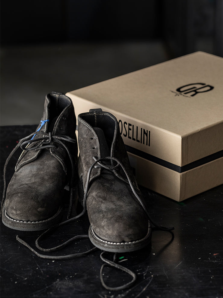 GUIDI & ROSELLINI<br> MENS DESERT BOOTS RUGGERO_OLD AT / VACCHETTA REVERSE