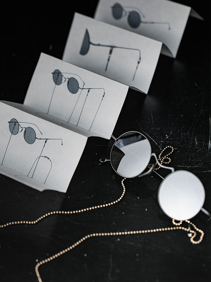 RIGARDS × UMA WANG<br>TITANIUM フレームサングラス / DARK BRONZE ANTIQUE / RG00UW14