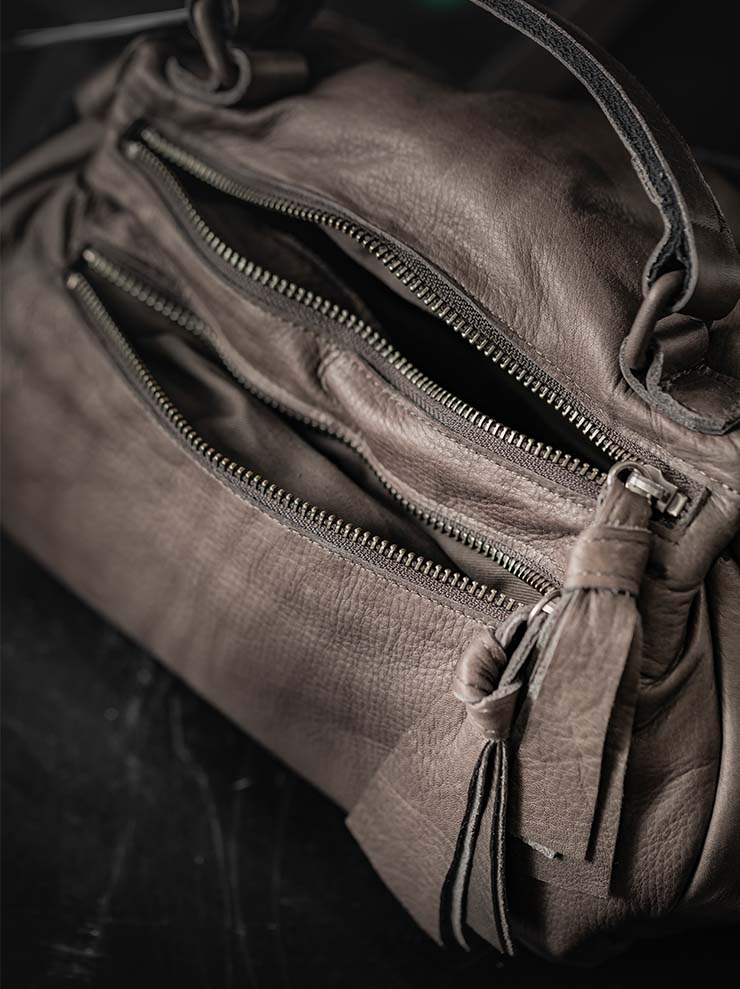 TUFORÉE<br> Leather bag / REAR SMALL / DARK BROWN