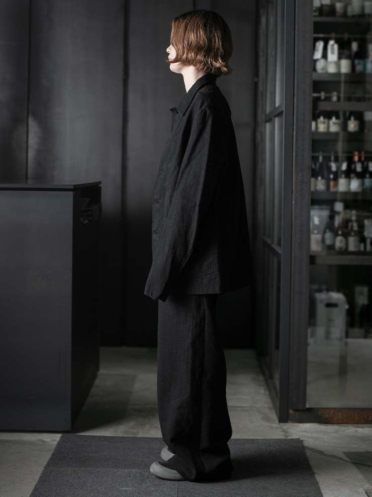 69 by ISAAC SELLAM <br>MENS Striped Cargo Trousers / NOIR