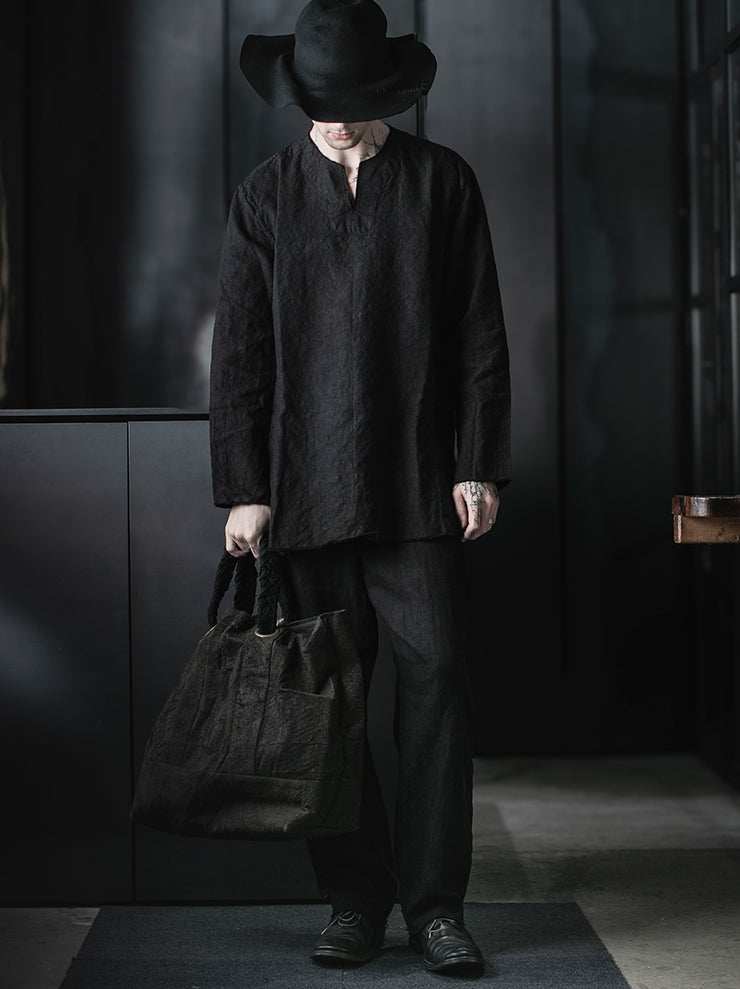 MONAD<br>Barker Pant / Handdyed Black