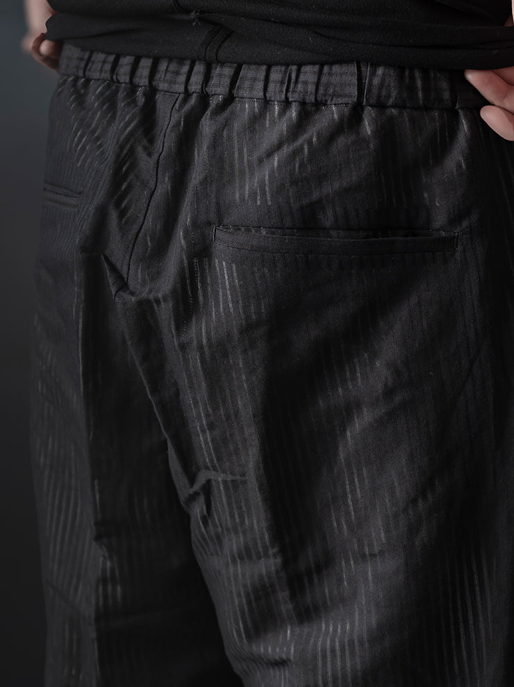 individual sentiments<br />UNISEX レイヤードイージーパンツ / BLACK