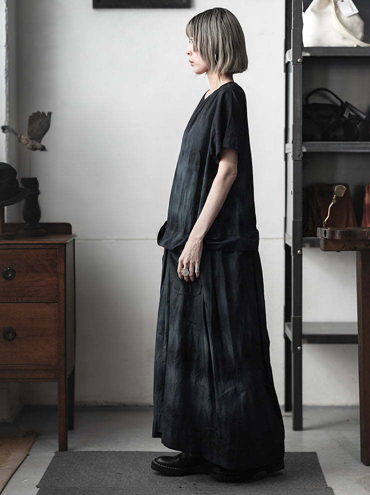 ATELIER SUPPAN<br> WOMENS Blue-green dye dress