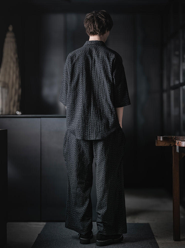 individual sentiments<br />UNISEX ボーリングシャツ / BLACK