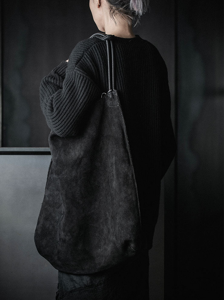 GUIDI<br> Shopper bag RF01 BLKT / SOFT HORSE REVERSE