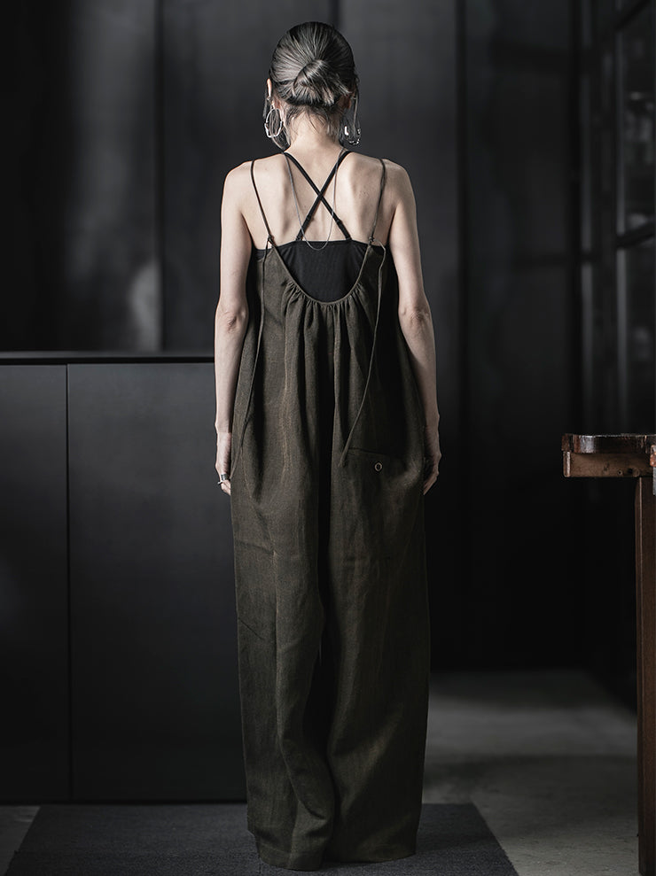 UMA WANG<br>WOMENS PAUL PANTS / DARK BROWN