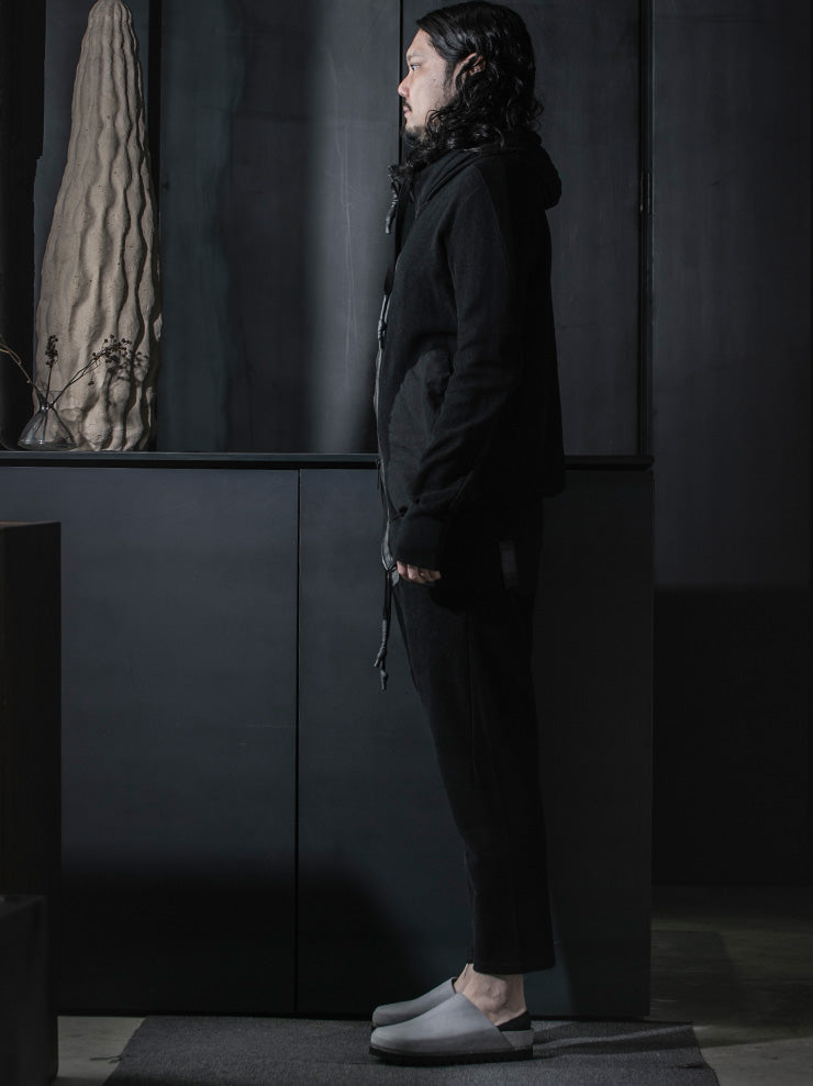 69 by ISAAC SELLAM<br>MENS ショートフードボンバージャケット / NOIR