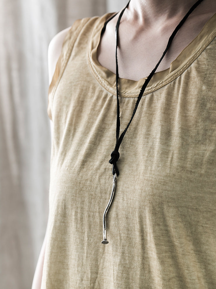 GUIDI<br> Silver big nail charm G-CI07 NTR