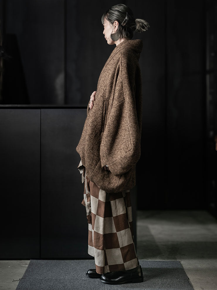 UMA WANG<br>WOMENS KNOOK JKT / MUSTARD/BLACK