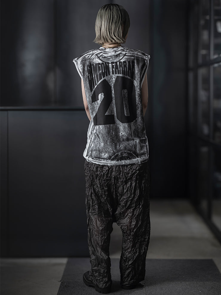 SIMEON FARRAR<br />UNISEX オーバーサイズタンクトップ / WHITE PAINT