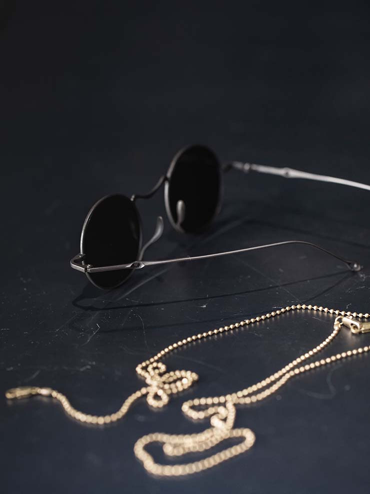 RIGARDS × UMA WANG<br> TITANIUM Frame Sunglasses / ANTIQUE BRONZE / RG00UW14