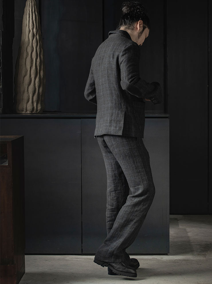 K'ANG<br> MENS WORKER / ELBOW PROTECT PATCH JACKET / OFF BLACK