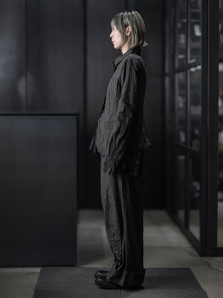 RUNDHOLZ<br> WOMENS JACKET / black stripe