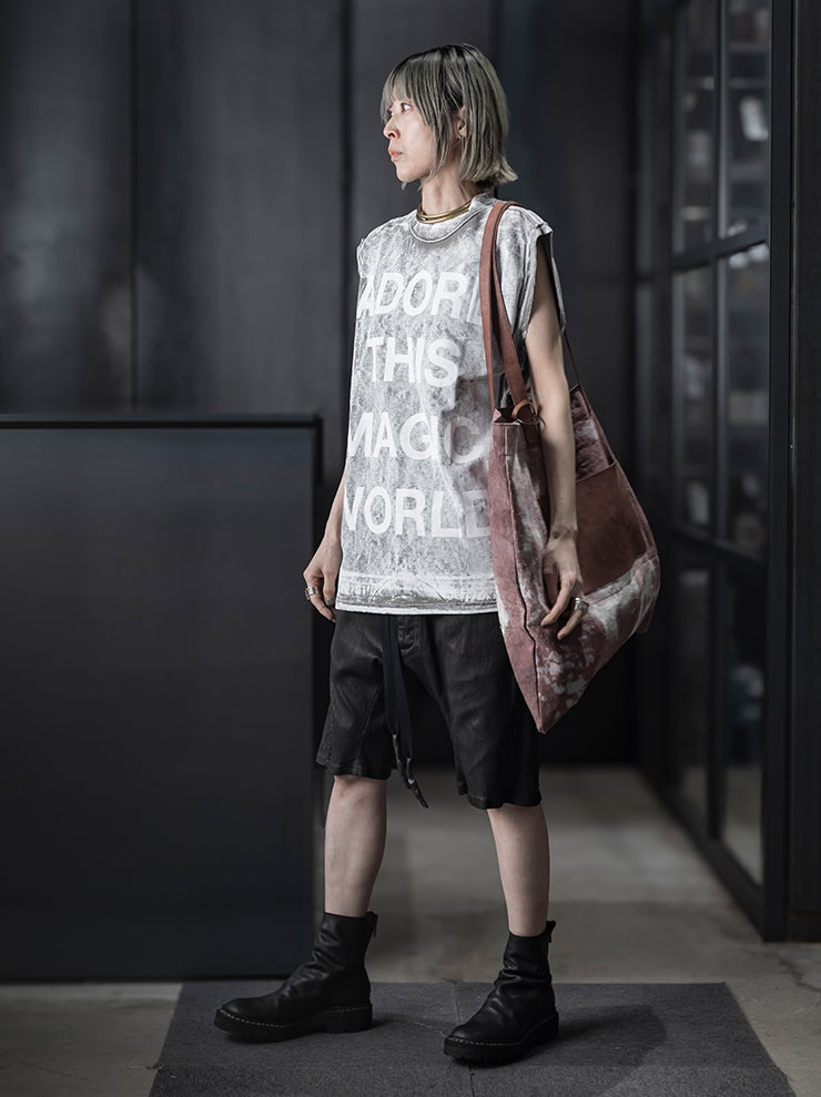 Tagliovivo<br> Hemp shopper bag H.D. HEMP + H.D. HORSE / BAUXITE