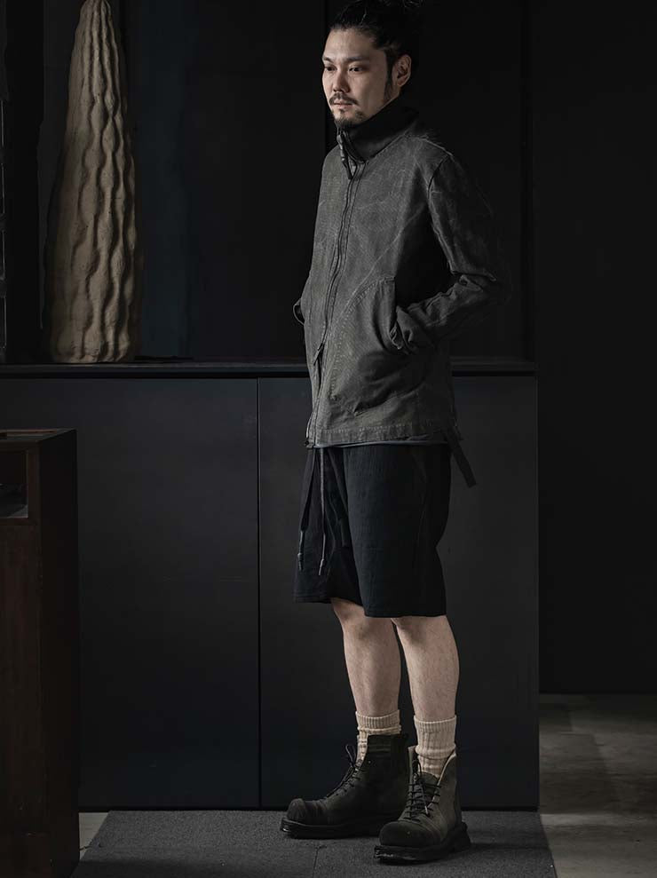 69 by ISAAC SELLAM<br>MENS ロークロッチショートパンツ / NOIR