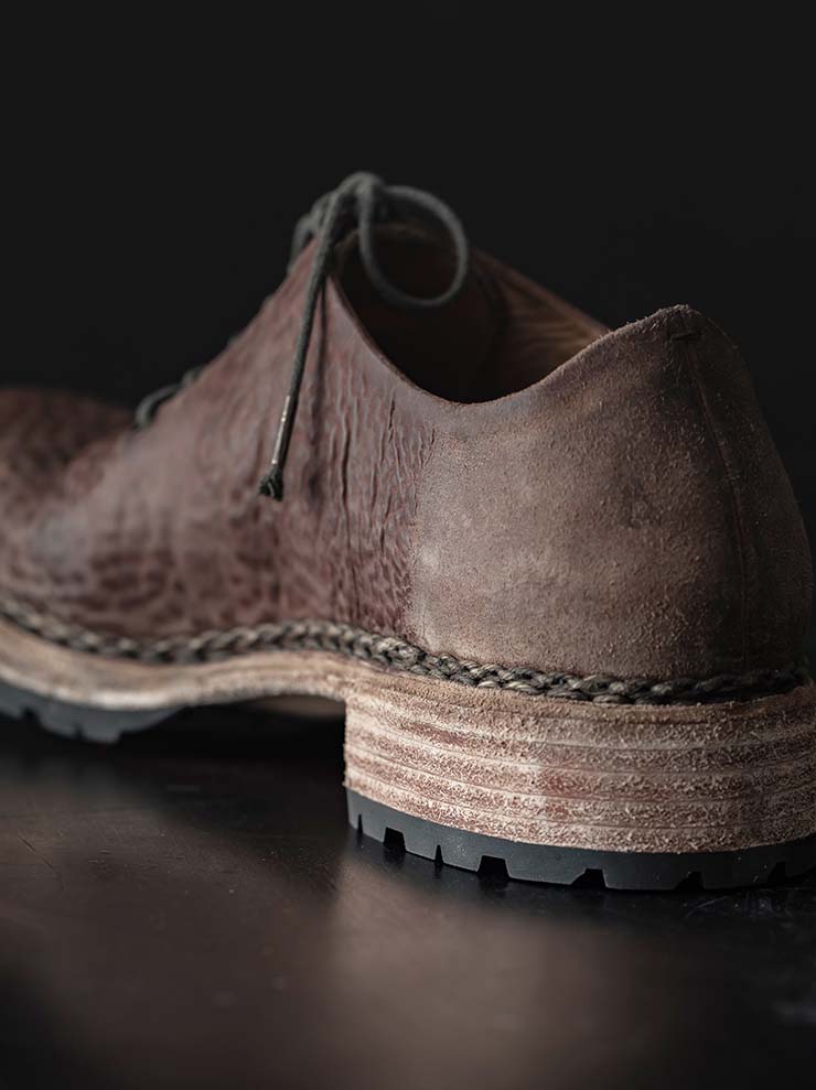 EMATYTE<br> MENS Horse Leather Washed Culatta Shoes / CRUST NATURAL
