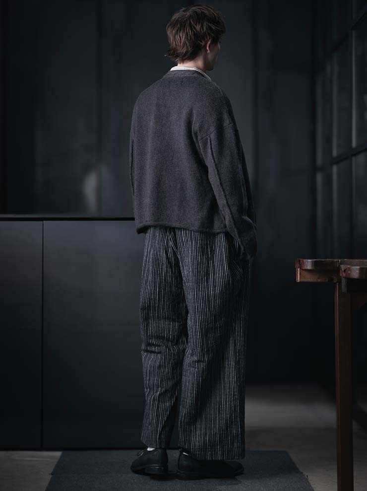 individual sentiments<br>UNISEX ニットカーディガン / medium gray